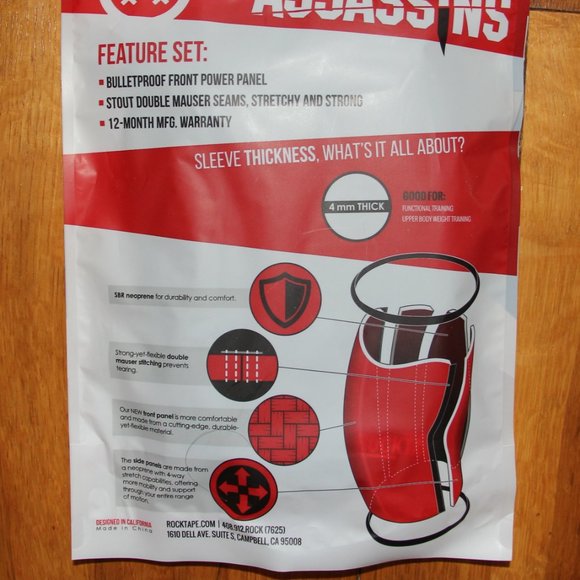 RockTape Assassins 4mm Elbow Sleeves Sz S Training - Picture 4 of 4